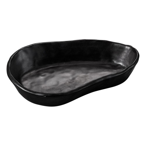 84803-051 黒リーフ深小皿|業務用食器カタログ陶里30号