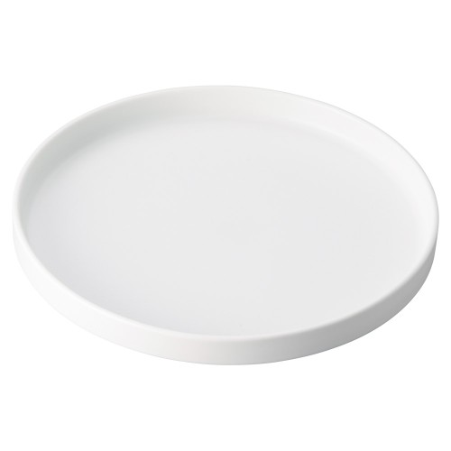 84929-051 硬質･結晶･白マット24.5㎝(浅)切立皿|業務用食器カタログ陶里30号