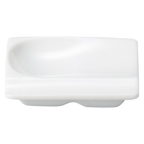 85121-671 YK箸置き小皿白|業務用食器カタログ陶里30号