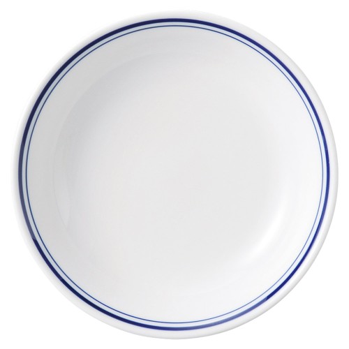 85318-111 ブルーラインメタ6.5吋丸皿|業務用食器カタログ陶里30号