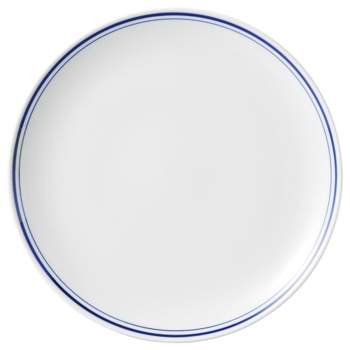 85320-111 ブルーラインメタ9吋丸皿|業務用食器カタログ陶里30号