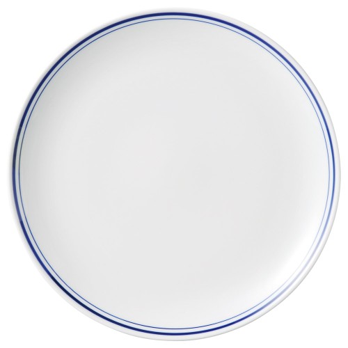 85321-111 ブルーラインメタ10吋丸皿|業務用食器カタログ陶里30号
