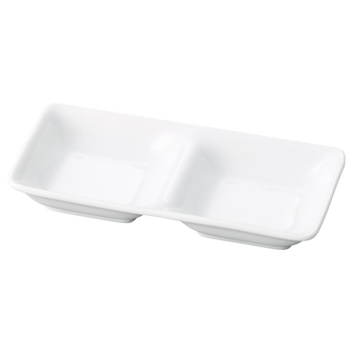 85607-151 スワン二品皿(大)白|業務用食器カタログ陶里30号