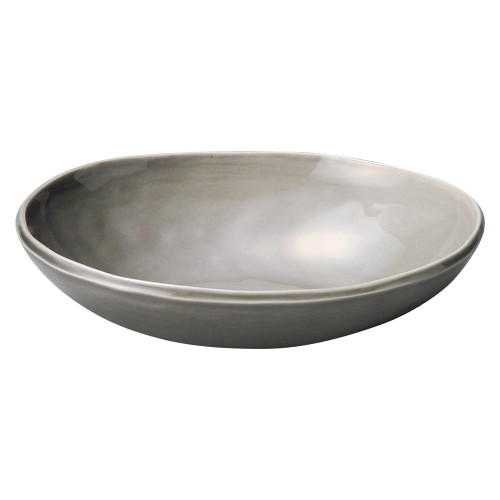 86708-081 カフェズ グレーいっぷく楕円鉢S|業務用食器カタログ陶里30号