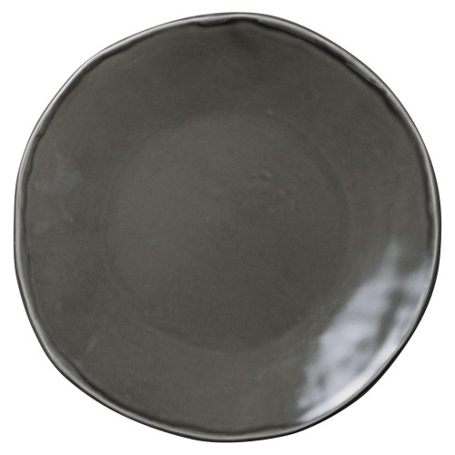 86717-081 カフェズ グレーいっぷく丸皿M|業務用食器カタログ陶里30号