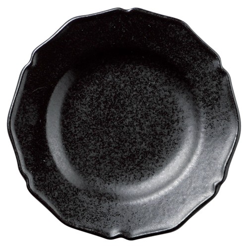 87505-081 デプレ ブラックプチラウンドプレート|業務用食器カタログ陶里30号