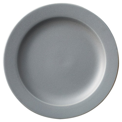 88153-111 モノクローム スモークグレー7.5吋リムプレート|業務用食器カタログ陶里30号