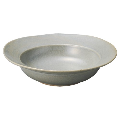 88313-081 ワイドリム グレー19㎝スープ|業務用食器カタログ陶里30号