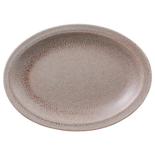 88367-081 グレージュブラウン 10吋オーバルプラター|業務用食器カタログ陶里29号