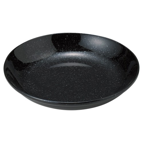 88411-051 黒御影 玉渕19㎝深皿(メタ)|業務用食器カタログ陶里30号