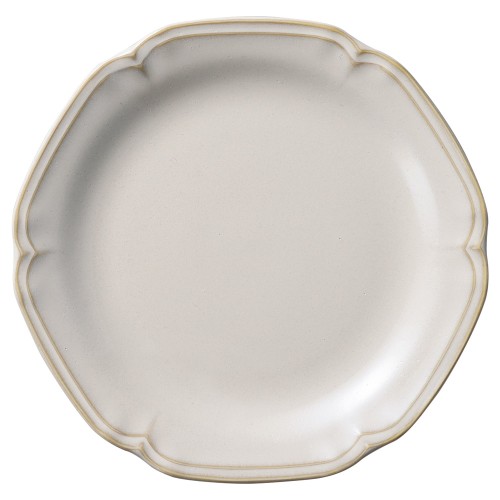 88552-051 アンジュ ラフィネ 21㎝皿(白)|業務用食器カタログ陶里30号