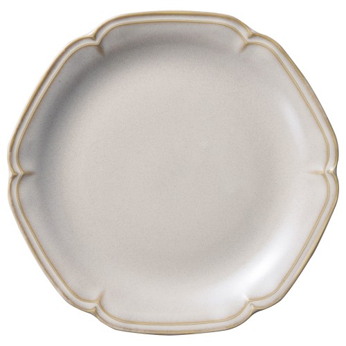88553-051 アンジュ ラフィネ 24㎝皿(白)|業務用食器カタログ陶里30号