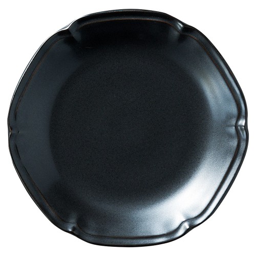 88560-051 アンジュ ラフィネ 14㎝皿(黒)|業務用食器カタログ陶里30号