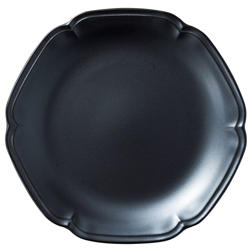 88562-051 アンジュ ラフィネ 24㎝皿(黒)|業務用食器カタログ陶里30号