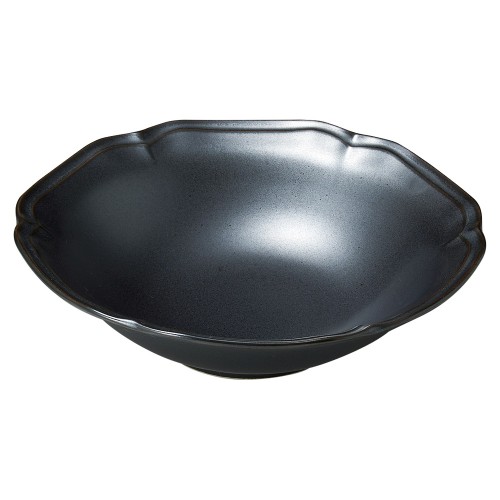 88563-051 アンジュ ラフィネ 17㎝深皿(黒)|業務用食器カタログ陶里30号
