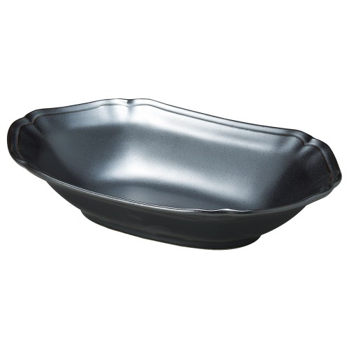88565-051 アンジュ ラフィネ だえんベーカー(黒)|業務用食器カタログ陶里30号