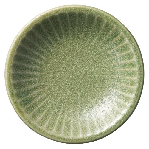 88766-121 ソギ小皿 マットグリーン|業務用食器カタログ陶里30号