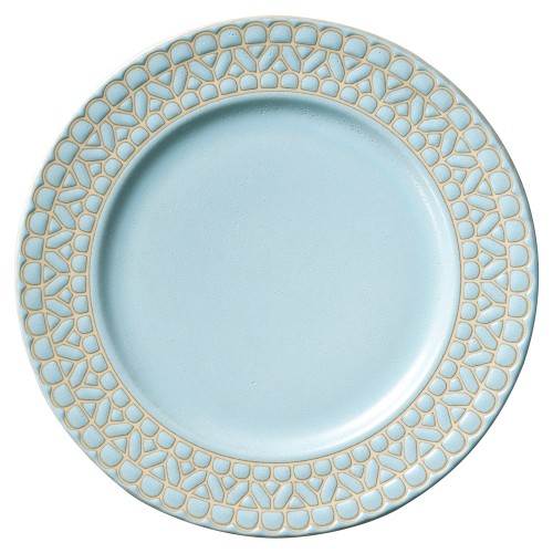 88970-461 レース窯変 ブルー29㎝リム型皿|業務用食器カタログ陶里30号