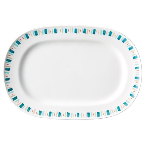 89772-671 強化 パーマナンス グリーン 14吋プラター|業務用食器カタログ陶里30号
