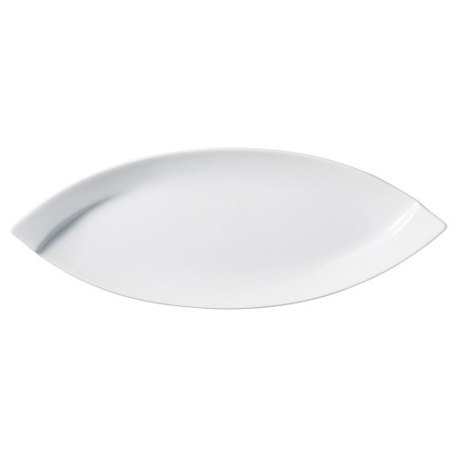 89806-051 JAPAN･OBI 白舟形皿(小)|業務用食器カタログ陶里30号
