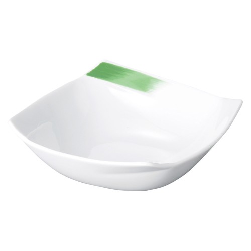 89811-051 JAPAN･OBI グリーン角ボール(小)|業務用食器カタログ陶里30号