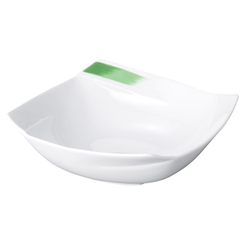 89812-051 JAPAN･OBI グリーン角ボール(大)|業務用食器カタログ陶里30号