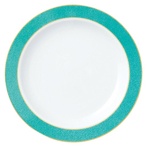 90063-051 エメラルドグリーン 9吋ミート皿|業務用食器カタログ陶里30号