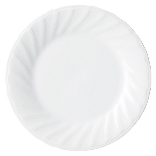 90161-671 KWホワイト 6.5吋パン皿|業務用食器カタログ陶里30号