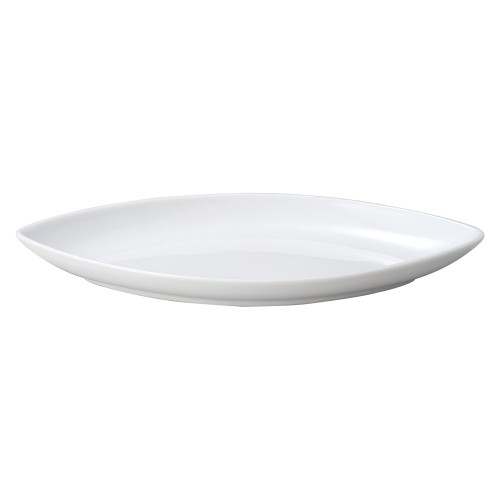 90333-521 白磁マーレ 29㎝カヌー皿(11 1/4吋)|業務用食器カタログ陶里30号