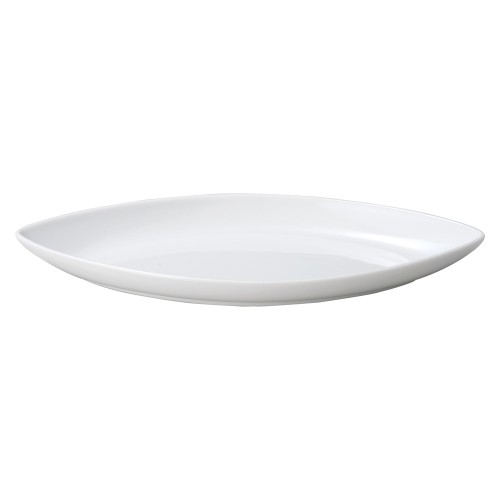 90334-521 白磁マーレ 31㎝カヌー皿(12吋)|業務用食器カタログ陶里30号