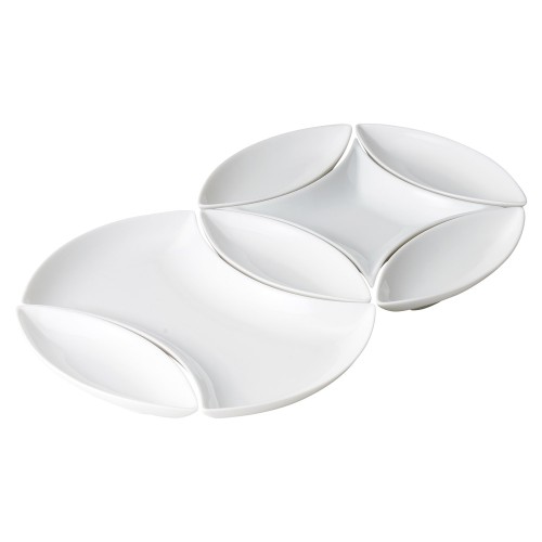 90417-081 白磁 スタートレイ|業務用食器カタログ陶里30号