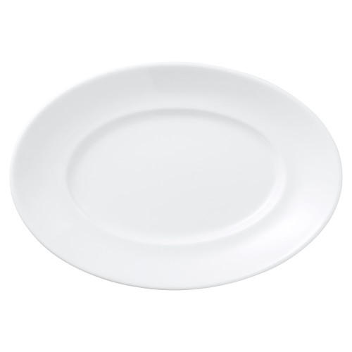 90519-081 白磁 カードル23㎝プラター|業務用食器カタログ陶里30号