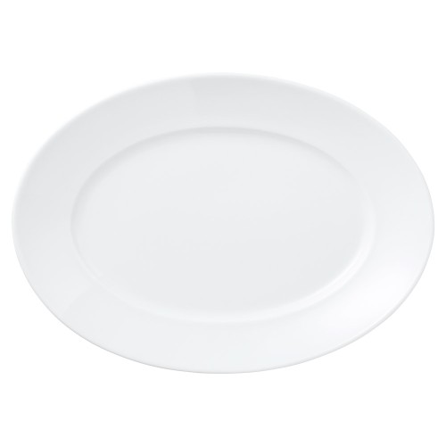 90520-081 白磁 カードル31㎝プラター|業務用食器カタログ陶里30号