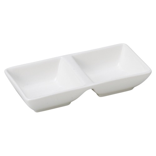 90818-251 フォルムリンツ･(K364) ディバイドプレート 2ホール|業務用食器カタログ陶里30号