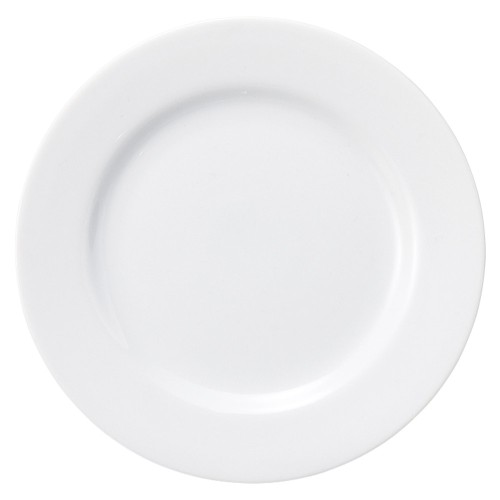 90916-671 営業用白厚口 白玉6 1/2吋リムパン皿|業務用食器カタログ陶里30号