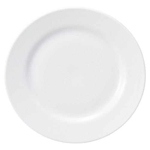 90920-671 営業用白厚口 白玉9吋リムミート皿|業務用食器カタログ陶里30号
