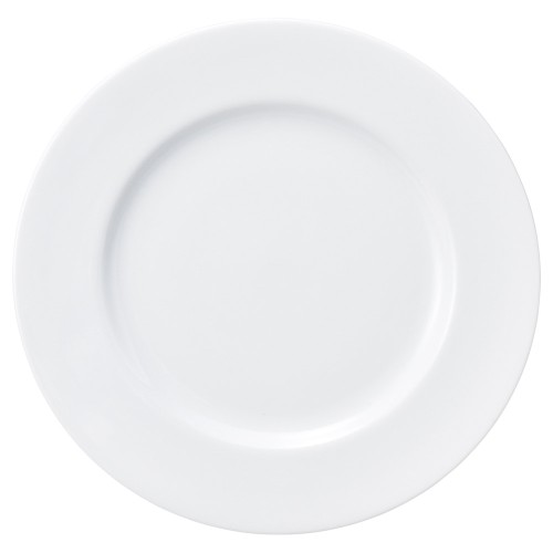 90921-671 営業用白厚口 白玉10吋リムディナー皿|業務用食器カタログ陶里30号
