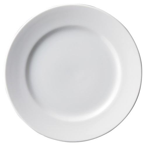 91004-021 ローマホワイト 9吋リム皿|業務用食器カタログ陶里30号