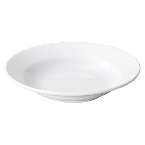 91008-021 ローマホワイト 8吋リム深皿|業務用食器カタログ陶里30号