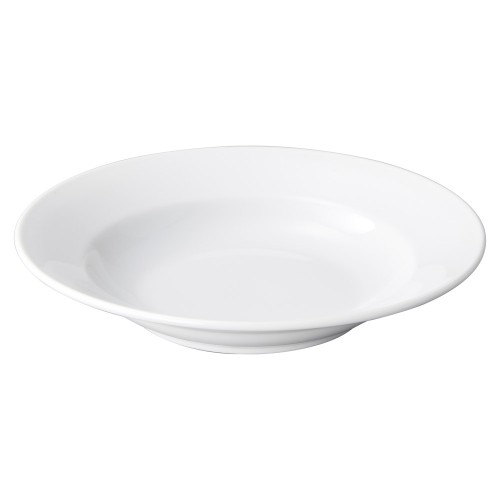 91009-021 ローマホワイト 8.5吋リム深皿|業務用食器カタログ陶里30号