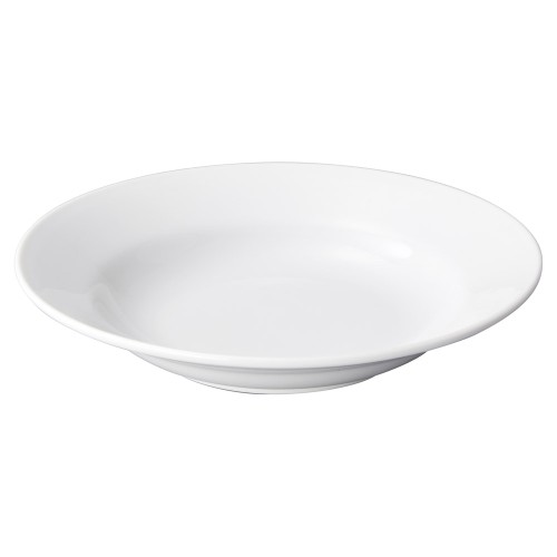 91010-021 ローマホワイト 9吋リム深皿|業務用食器カタログ陶里30号
