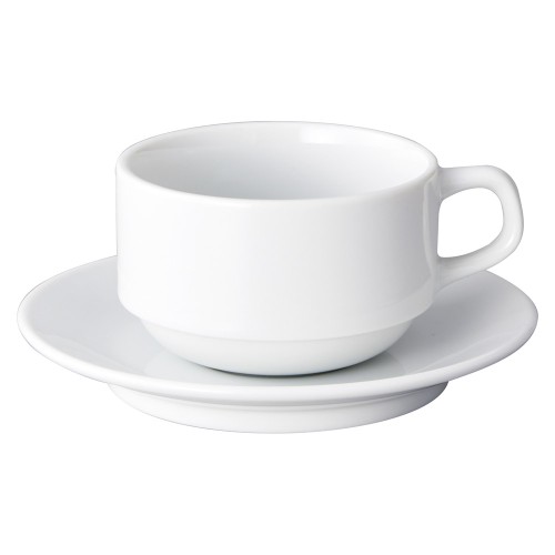 91033-021 ローマホワイト スタックカプチーノ碗|業務用食器カタログ陶里30号