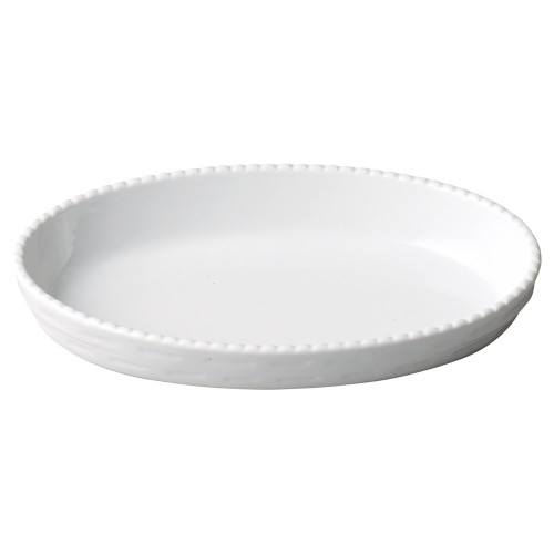 91206-231 VASSANO BUFFET 白磁 スタック楕円型32㎝|業務用食器カタログ陶里30号