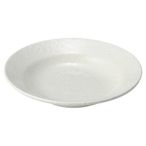 91314-051 白粉引(黒い斑点) リム21㎝深皿|業務用食器カタログ陶里30号