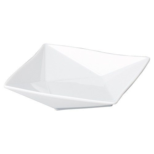 93109-671 白磁折り紙 16㎝フルーツ皿|業務用食器カタログ陶里30号