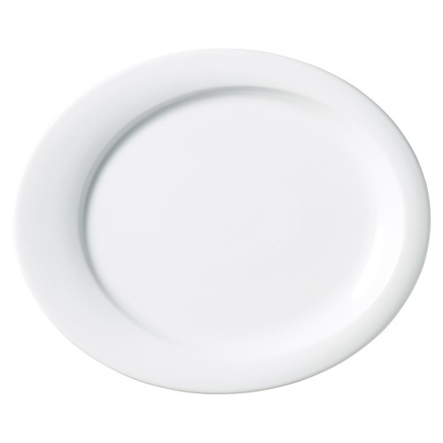 93168-111 白磁ビスタ 29㎝プラター|業務用食器カタログ陶里30号