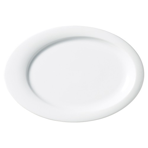 93169-111 白磁ビスタ 34㎝オーバルプラター|業務用食器カタログ陶里30号