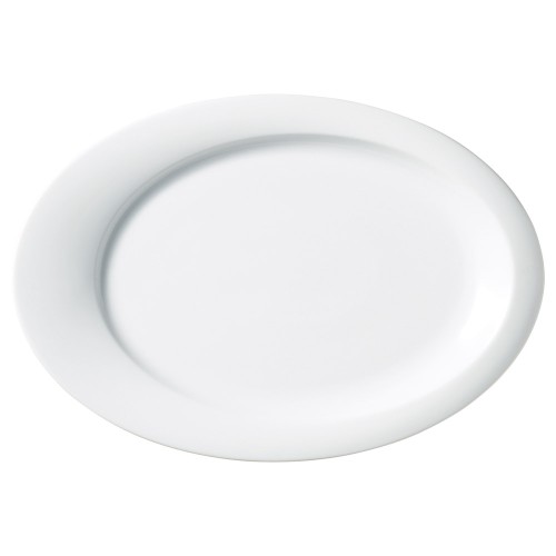 93170-111 白磁ビスタ 39㎝オーバルプラター|業務用食器カタログ陶里30号