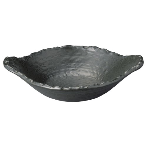 93517-181 超耐熱(直火OK) 黒釉22㎝変形浅鍋|業務用食器カタログ陶里30号