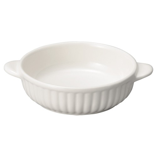 93560-711 乳白 丸グラタン(大)|業務用食器カタログ陶里30号